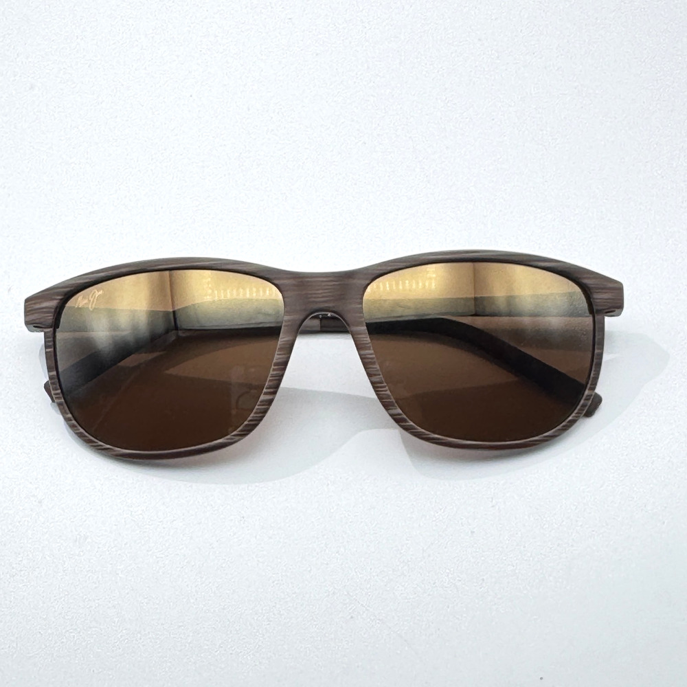 Maui Jim Sunglasses Dragon's Teeth STG-SG MJ811-25C Brown Stripe 58mm Lele Kawa